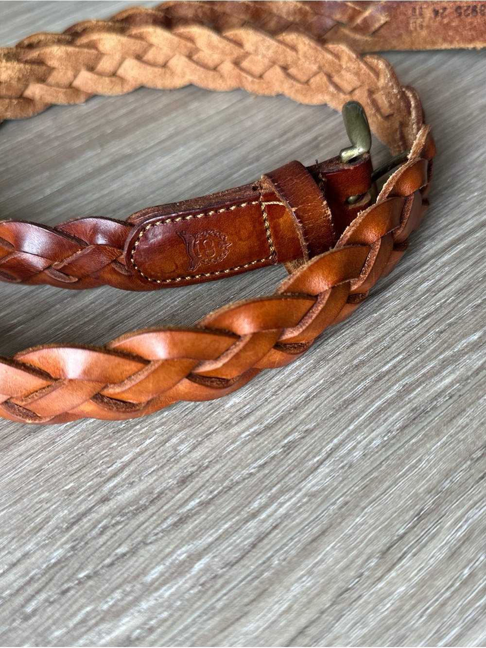Christian Dior Braided Leather Belt in Brown - Picture 4 of 16